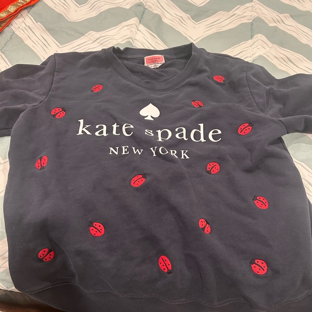 Kate Spade Navy Blue Ladybug Top